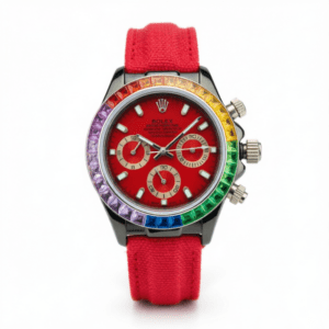 rolex oyster perpetual cosmograph daytona (rainbow bezel aftermarket diamond) 40mm replica rlxb096