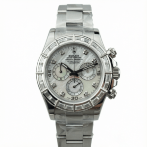 rolex cosmograph daytona double lensed spectacles features genuine moissanite bezel with real moissanite bezel 116568 40mm replica rlxb127
