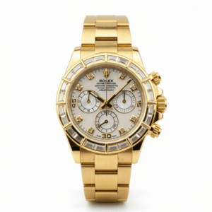 rolex cosmograph daytona double lensed spectacles features genuine moissanite bezel with real moissanite bezel 116568 mm replica rlxb128