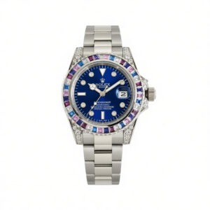 rolex submariner (rainbow bezel aftermarket diamond) 41mm replica rlxb095