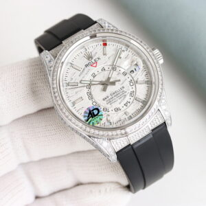 rolex sky dweller custom diamond edition 42mm replica rlxb115