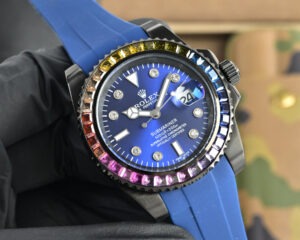 rolex submariner "rainbow" sapphire bezel 116659 40mm replica rlxb120