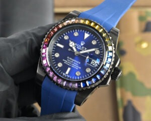 rolex submariner "rainbow" sapphire bezel 116659 40mm replica rlxb120