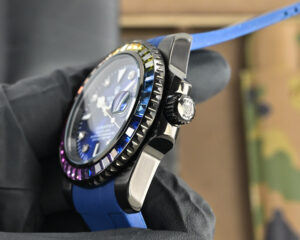rolex submariner "rainbow" sapphire bezel 116659 40mm replica rlxb120